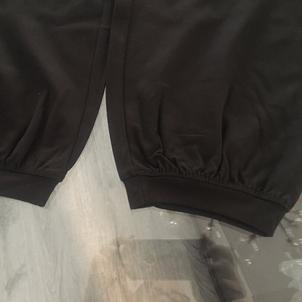 Max Studio London Black Ponte Knit Cargo Jogger Sz L NWT - Picture 5 of 7